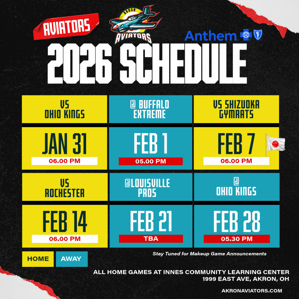 Akron Aviators 2026 schedule 2026 calendar