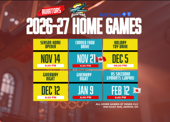 Akron Aviators schedule for 2026 - 2027 season